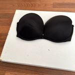 PINK - Victoria's Secret  Black Strapless Bra Intimates Photo 2