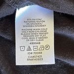 Loft  Women's Capped Sleeve Top Casual Shirt Round Neck Size‎ Small Petite Black Photo 4