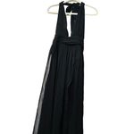 NEW Retrofête Zion Silk Chiffon Dress Bodysuit Lined Black Sz Large $595 Baddie Photo 4