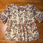 Gypsies & Moondust Women’s floral blouse indigo road Photo 0