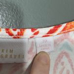 Belle Kim Gravel Orange Floral TripleLuxe Knit Top Photo 5