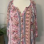 Show Me Your Mumu New! Show Me Your Mumu Floral Print Peasant Top Sz Large Photo 0