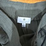 Socialite Olive Green Ankle Tie Drawstring Waist Casual Pants Womens size medium Photo 3