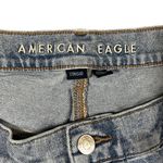 American Eagle Relaxed Denim Shorts Size 18 Ripped Distressed Frayed Hem Blue Photo 2