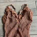 Salvage Brown Shimmer Bodysuit Photo 2