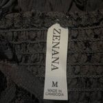 Zenana Outfitters Charcoal Crochet Lace Peplum Cami Photo 3
