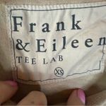 Frank & Eileen High Low Long Sleeve Cotton Dark Beige Size XS Tee FLAW Photo 2