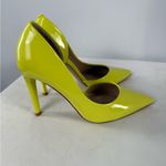 Steve Madden  Vegan Patent Leather Point Toe Heels in Bright Yellow Size 8 Photo 5