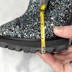 Jimmy Choo NEW  Madra 130 Chunky Glitter Platform Block Heeled Ankle Boots Blue Photo 13