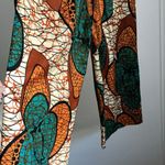 Women’s Abstract Batik Print Crop Culotte Belted Wide Leg Trouser Pant Size undefined Photo 5