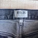 AGOLDE Micah Helix Black Denim Shorts Size 24 Photo 2