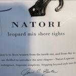 Natori Leopard Mix Sheer Tights Black Size Medium Photo 7
