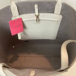 Kate Spade Pebbled Leather Double Strap Large Tote Bag Optic White Purse Photo 5