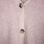 Joie  Women’s Fuzzy Knit Lilac Balloon Sleeve Button-Up Cardigan Sweater Photo 2