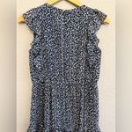 J.Crew  Tiered Ruffle‎ Maxi Dress Floral Navy & White Size 2 EUC Photo 5