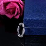 Boutique Women's Gold-Plated-925 Eternity Simulated Diamond Engagement Band Ring Sz 9 Photo 10