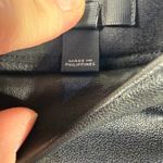 J.Crew  Leather Front Panel Ponte Pants Women's 4 Black Ankle Zip Pockets Photo 6