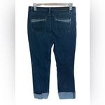 Tribal Jeans Womens Mid Rise Cuffed Cropped Ankle Blue Denim Super Cute! Size 12 Photo 1