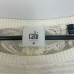 CAbi Ivory White Sophia Lace Back Long Sleeve Top/Sweater Size Medium Photo 7