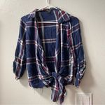 Stoosh  navy rayon Flannel checked shirt Photo 0