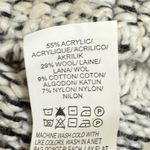 Lucky Brand  Aztec Western Fringe Turtleneck Sweater Black White‎ medium Photo 3