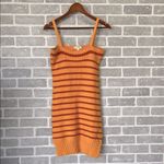 For Love & Lemons  Gemma Knit Mini Dress Striped ribbed Seamless Women’s Size 1X Photo 2