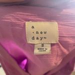 A New Day  Women's Pink‎ Shirt Dress Long Sleeve Belted Casual Career Dress Photo 3