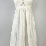 Farm Rio NWOT  Linen Blend White Sleeveless Mini Dress Size L Photo 5