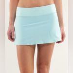 Lululemon  Run Pace Setter Skirt Tennis Golf Aquamarine Sz 10 Rare Retired 2013 Photo 1
