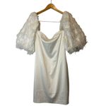 BHLDN Nellie Ivory Dress XL Removable Sleeves Bridal Shower Rehearsal Dinner Photo 4