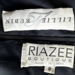 Vintage Naeem Khan Riazee Lillie Rubin Gown Maxi Dress Beaded Sequin Black 8 Photo 1