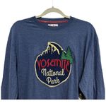 Yosemite National Park Blue Long Sleeve Unisex Shirt Size Large NWT Travel Photo 1