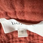 Bohme  Rust Oversized Long Sleeve Cottagecore Shirt Small Lagenlook Lounge Fall Photo 4