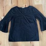 Jane and Delancey  Black 3/4 Bell Sleeve Blouse Top Size Extra Small XS Photo 0