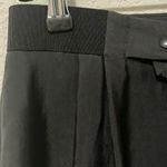 Alexander Wang  Black Button Down, A-Line Skirt, Elastic Waist, Cupra, Size 8 Photo 4