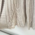 Garnet Hill  Cashmere Angora Lams Wool Cardigan Cream Beige Open Sweater XS Photo 5