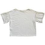 Sézane Sezane Alia Tee T-Shirt Short Sleeve Cotton White Women's Size Medium Photo 1