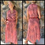 Allison Joy ππ Smocked Waist Halter Midi Dress M Photo 2