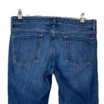 Banana Republic Jeans Cuffed Crop Straight Leg Mid Rise Dark Wash Women’s Size 4 Photo 3