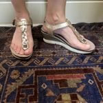 OTBT EUC Graceville Leather Upper Braided T Strap Wedge Sandal Photo 3