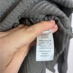 Talbots  Gray Cozy Waffle Knit Cowl Neck Long Sleeve Top Photo 5