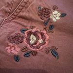 EXPRESS  Mid-Rise Floral Embroidered Shorts Photo 5