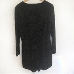 Anthropologie Saylor Black Floral Velvet Long Sleeve Romper Photo 4