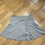 Athleta Wherever Ruched Golf Layered Active wear Skort Skirt beige tan Sz 12 Photo 3