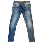 Rock Revival  Daray Skinny Jeans Bling Pockets Size 27 Photo 3