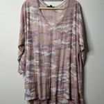Lane Bryant  Lightweight Pink Camo Sweater Top Women's 26/28 Photo 0