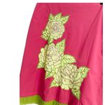 Basil & Maude Pink And Green Floral Skirt Size 6 Embroidered Flowers Ruffle Photo 1