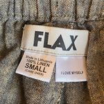 Flax  100% Linen Straight Wide Leg Pants with Pockets Photo 2