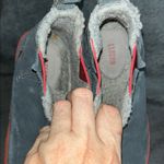 L.L. Bean women’s Blue Suede Boots with Orange Trim Gray Size 6 Photo 6