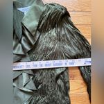 Allison Taylor Vintage Green Crinkle Ruffle Lace Top  Sz M Y2K Fairy Grunge Photo 2